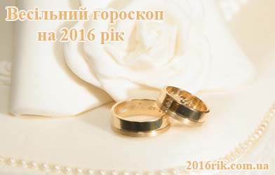 Весільний гороскоп на 2017 рік