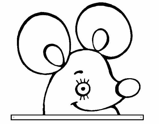 Шаблон маленька мишка