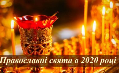 Православні свята в 2020 році